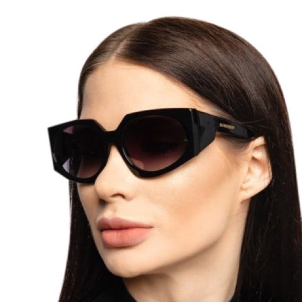 Black Be 4306 30018g Oval Sunglasses - Picture 1 of 10